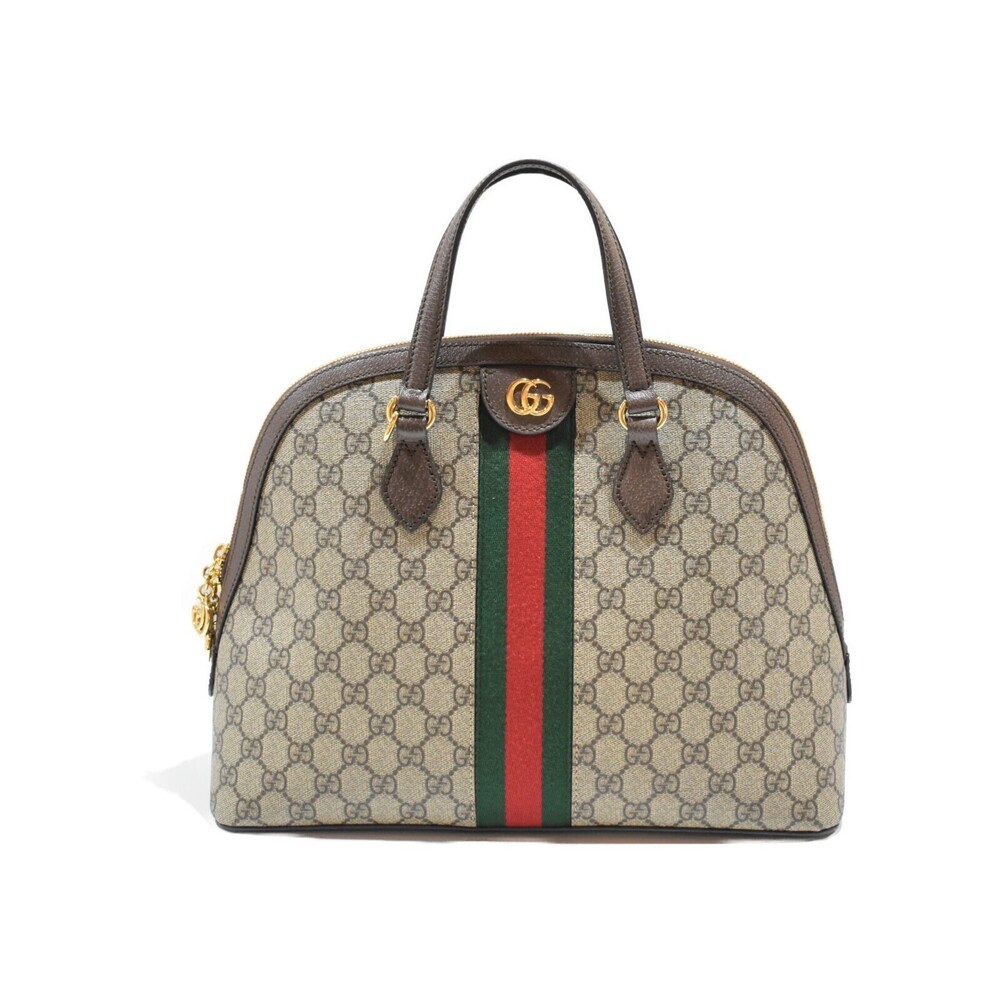 Gucci GG Top Handle Supreme Canvas Handbag Shoulder Strap Easy to